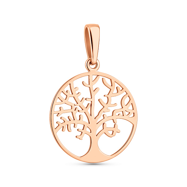 Золотая подвеска без камней (арт. 440606) – изображение 1