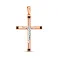 Золотий хрестик з фіанітами (арт. 501759ч) – зображення 1