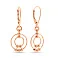Серьги-подвески из красного золота с шариками (арт. 109212) – изображение 1
