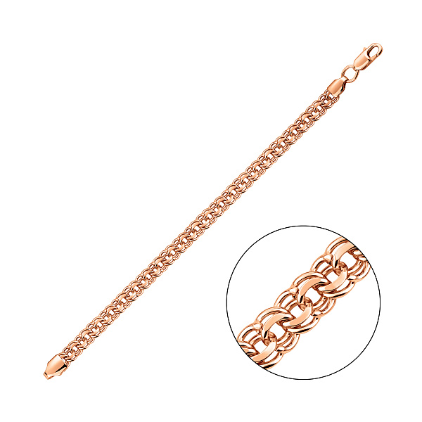 Золотой браслет плетения Бисмарк (арт. цр3103-075) – изображение 1