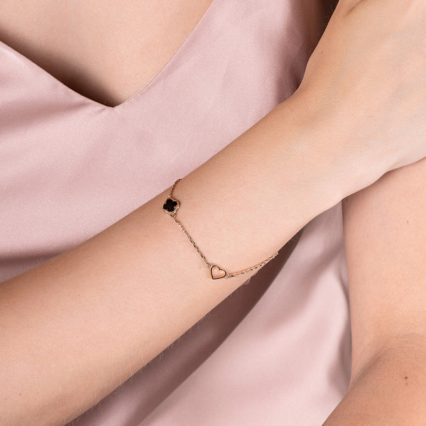 Золотий браслет з емаллю (арт. 326206еч) – зображення 2