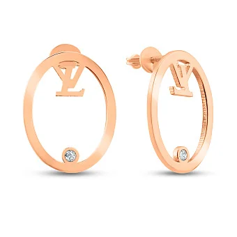 Серьги из красного золота с фианитами (арт. 109615)