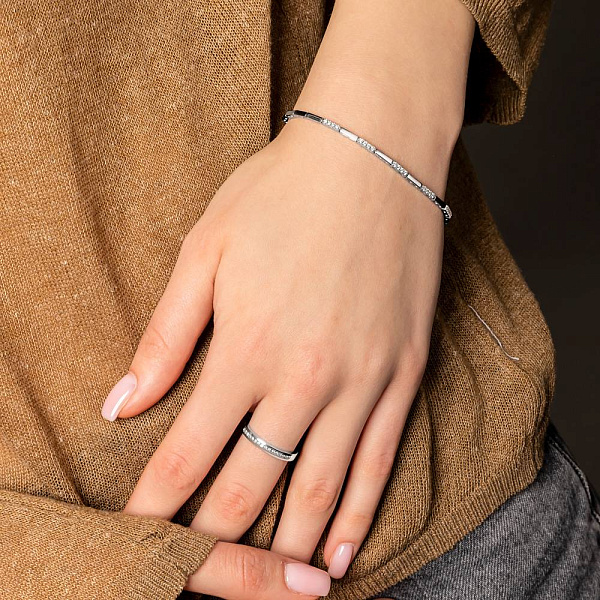 Браслет из белого золота с бриллиантами (арт. 4106018202) – изображение 3