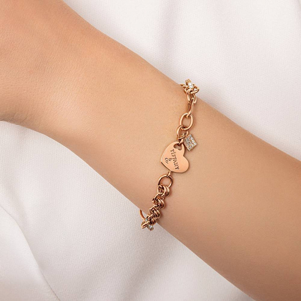 Золотий браслет з фіанітами (арт. 326769П1) – зображення 2