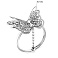 Каблучка Francelli з білого золота з підвіскою (арт. 140201б) – зображення 8