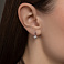Серьги из белого золота с бриллиантами (арт. С011028б) – изображение 2