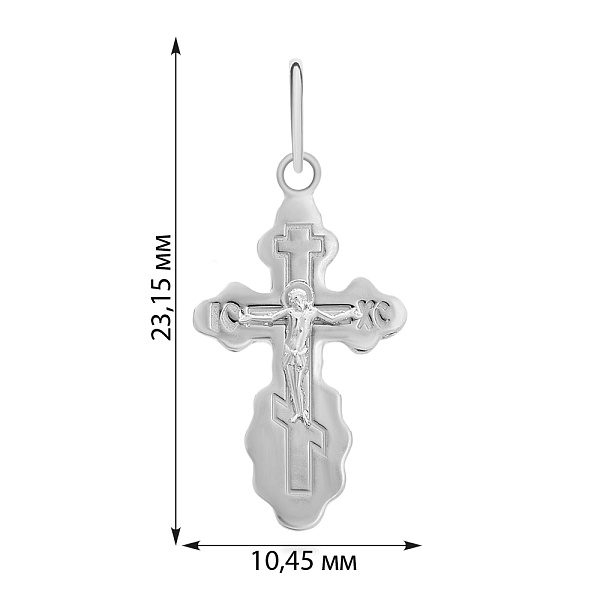 Хрестик з золота «Розп'яття Христове» (арт. 501482б) – зображення 2