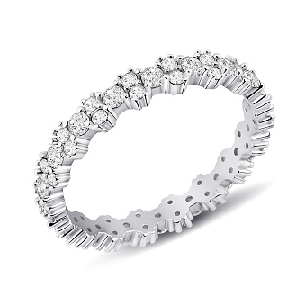 Серебряное кольцо с фианитами (арт. 7501/6634)