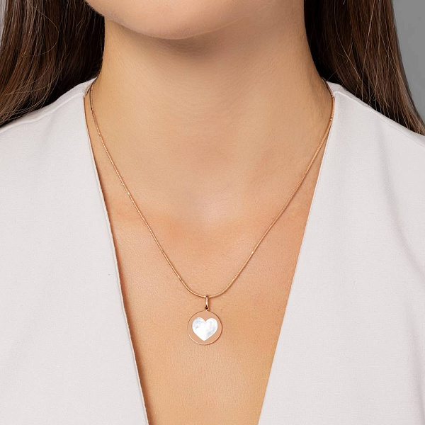 Золотой кулон Сердечко (арт. 424918п) – изображение 4