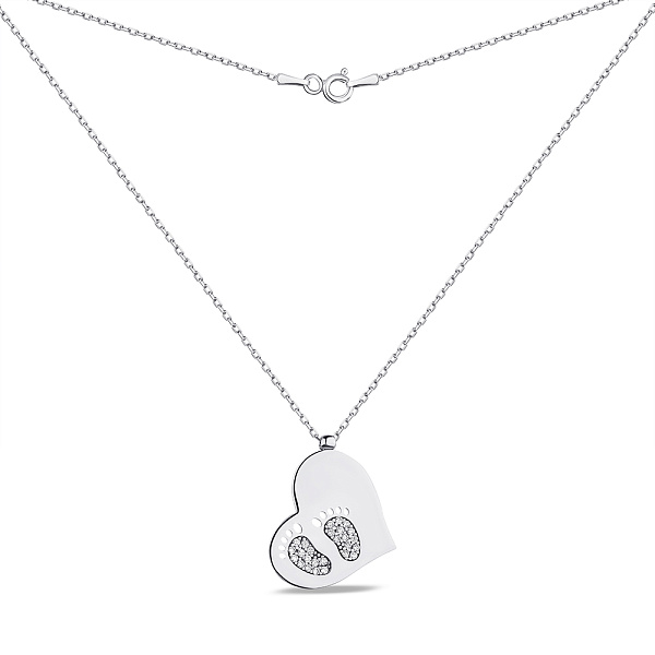 Серебряное колье Сердце (арт. 7507/544) – изображение 2