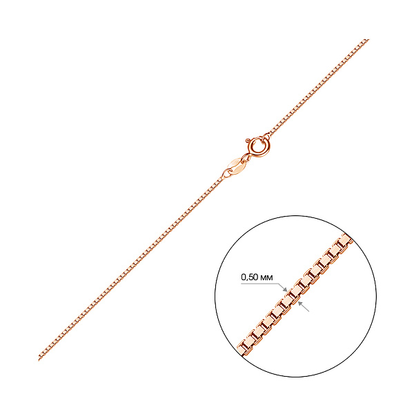 Золотая цепочка плетения Венецианское (арт. ц304601) – изображение 4