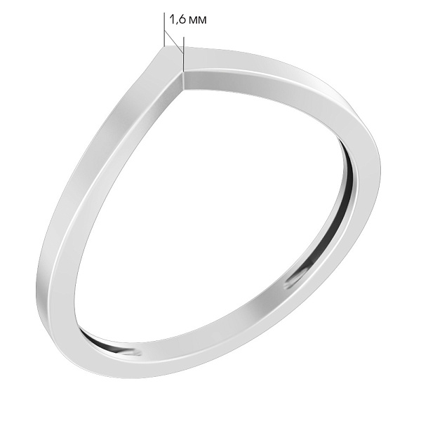 Золота каблучка без каменів (арт. 140762б) – зображення 2