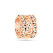 Золотой шарм с фианитами (арт. 424591)