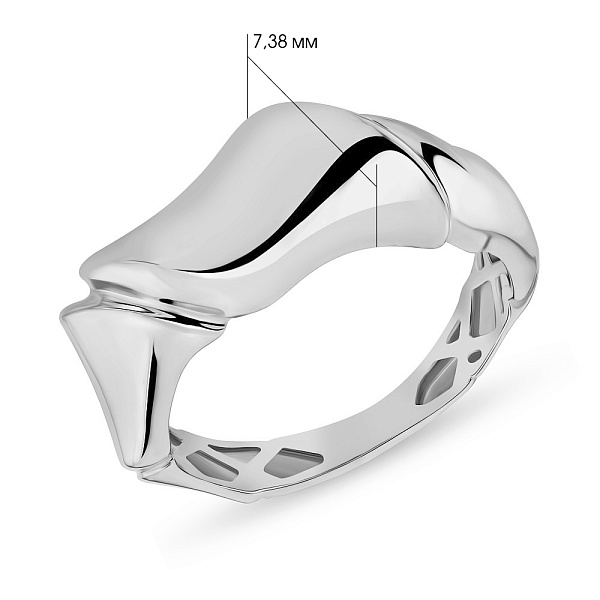 Кольцо Francelli из белого золота (арт. е155166б) – изображение 3