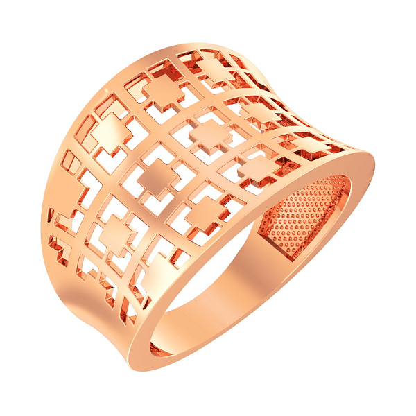 Золотое кольцо без вставок (арт. 140705) – изображение 1