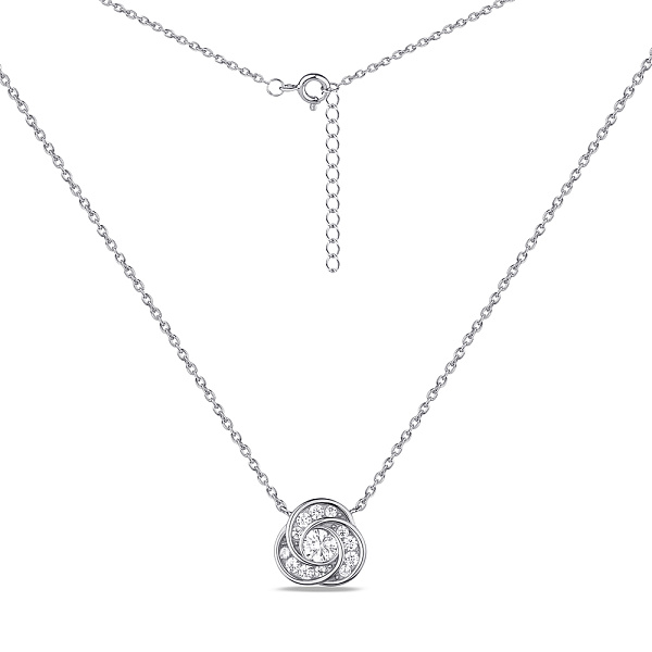 Серебряное колье с фианитами (арт. 7507/1798) – изображение 2