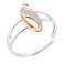 Серебряное кольцо с дорожкой из фианитов (арт. 7201/2437) – изображение 2