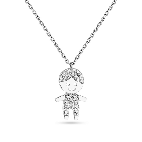 Колье из белого золота (арт. 351499б) – изображение 1