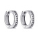 Серьги-кольца из серебра с фианитами (арт. 7502/9334/15) – изображение 1