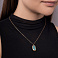 Золотое колье с кварцем (арт. 352382Пкгм) – изображение 2