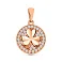 Кулон из красного золота с фианитами (арт. 4401018) – изображение 1