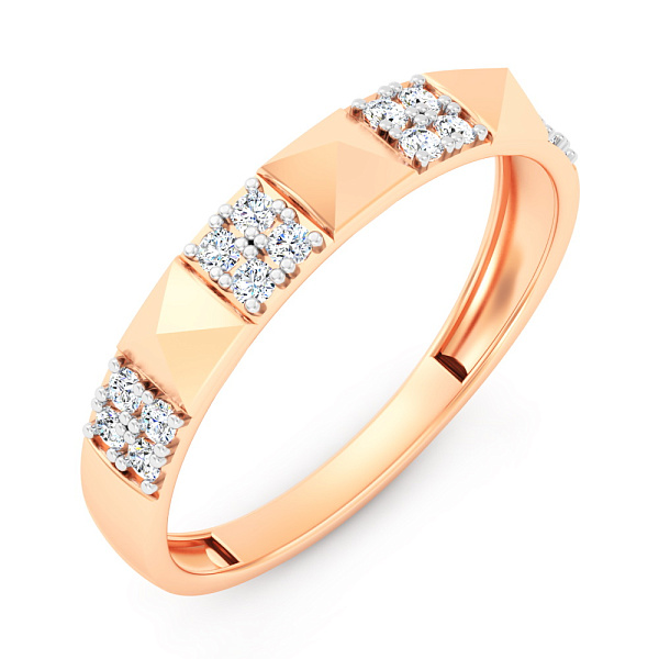 Золота каблучка з фіанітами (арт. 141340) – зображення 1
