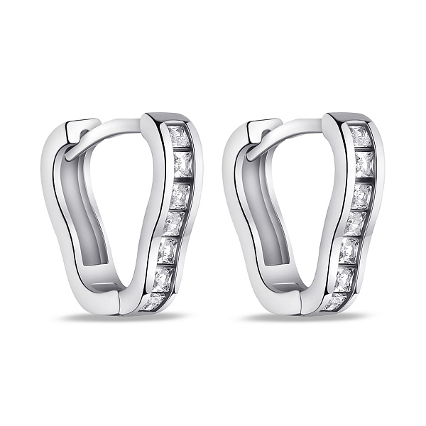 Серьги из серебра с фианитами (арт. 7502/2751) – изображение 1