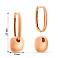 Сережки трансформери з червоного золота (арт. 1091964) – зображення 3