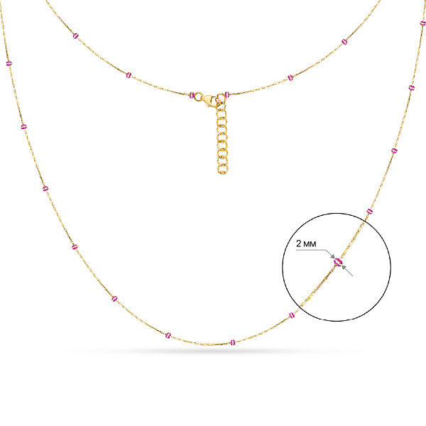 Колье Francelli из желтого золота (арт. 351331жмлн) – изображение 4