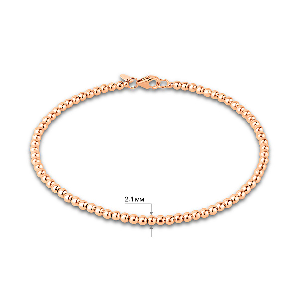 Браслет з червоного золота (арт. 3261063) – зображення 2