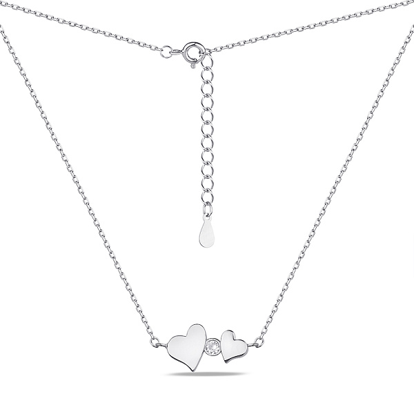 Серебряное колье Сердце (арт. 7507/2046) – изображение 2