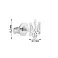 Серьга в одно ухо из белого золота Герб Украины-Трезубец (арт. 110921бЯ) – изображение 2