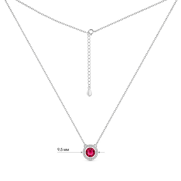 Серебряное колье с альпинитом (арт. 7507/2578ак) – изображение 3