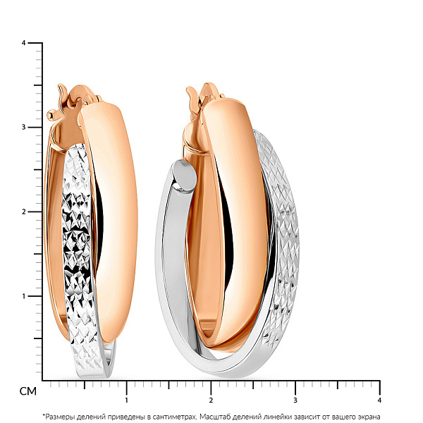 Золоті сережки (арт. 108058/35кб) – зображення 2