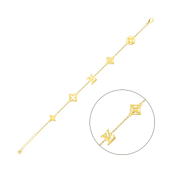 Широкий браслет из желтого золота (арт. 324465ж)