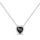 Серебряное колье с черным фианитом (арт. 7507/648/2ч) – изображение 1
