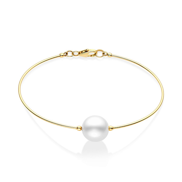 Браслет из желтого золота с жемчугом (арт. 325194жпрлб) – изображение 1