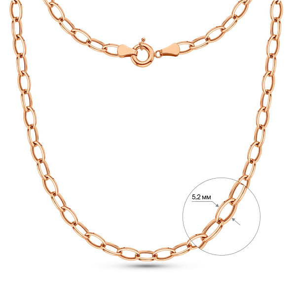 Кольє з червоного золота (арт. 352466) – зображення 4