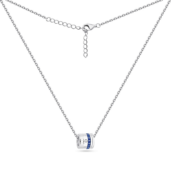 Кольє зі срібла з керамікою і фіанітом (арт. 7507/1420крc) – зображення 2