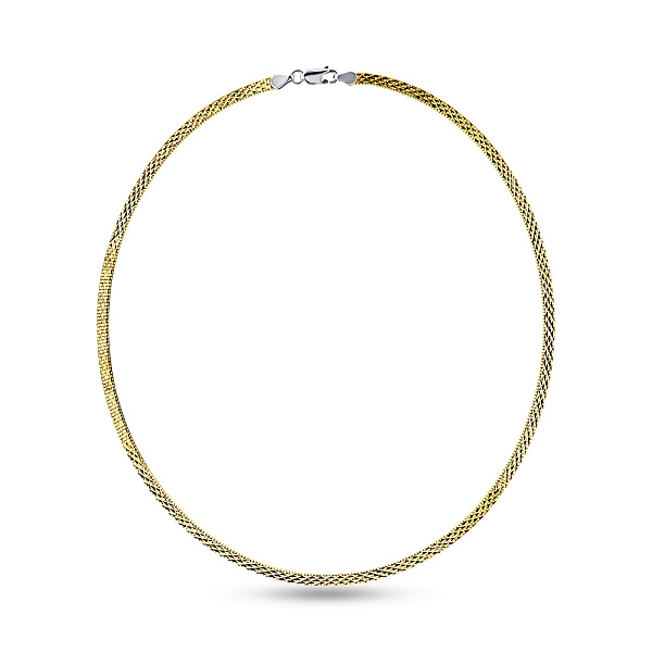 Серебряное двустороннее колье с желтым родированием (арт. 7507/2248бж) – изображение 1