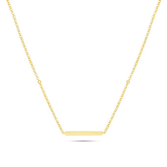 Золотое колье в желтом цвете металла с фианитом (арт. 351460жкр)