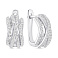 Серьги из серебра с фианитами (арт. 7502/2199373) – изображение 1