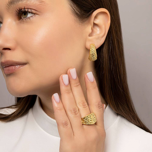 Масивна каблучка з золота Francelli (арт. 156653ж) – зображення 3