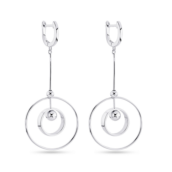 Довгі сережки-підвіски зі срібла Trendy Style (арт. 7502/4694) – зображення 1