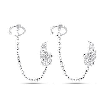 Сережки зі срібла з фіанітами (арт. 7518/С2Ф/1417)