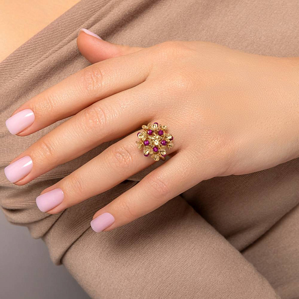 Кольцо из желтого золота Francelli (арт. 156558жмлн) – изображение 3