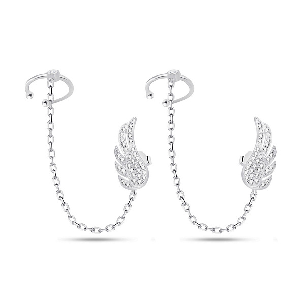 Сережки зі срібла з фіанітами (арт. 7518/С2Ф/1417) – зображення 1