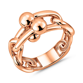 Золота каблучка без каменів (арт. 1401148)