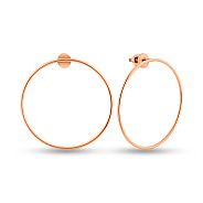 Фото Золотые серьги пусеты  (арт. 110623)