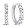 Серьги-кольца из серебра с фианитами (арт. 7502/10031/15) – изображение 1